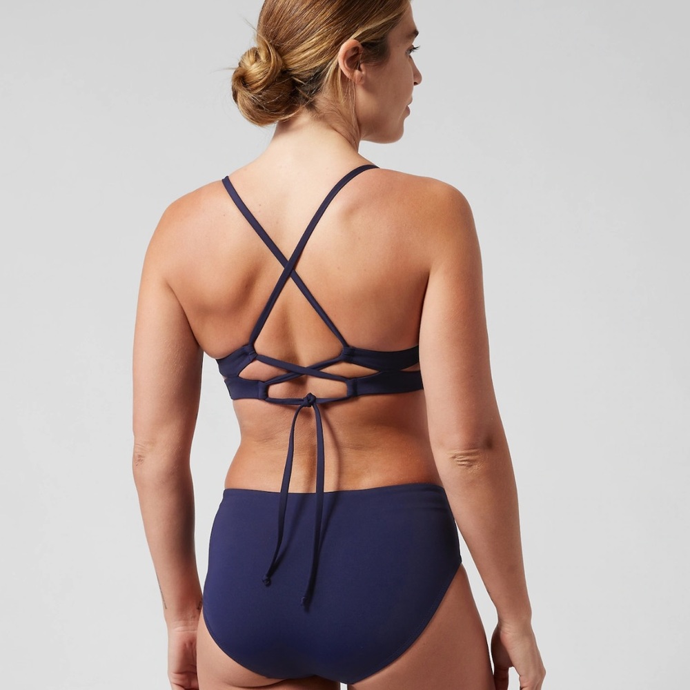 NWT! Athleta Dress Blue Triangle Bikini Top A-C - Multiple Sizes - Picture 2 of 2